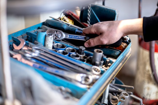 Werkzeug in der eigenen Werkstatt
